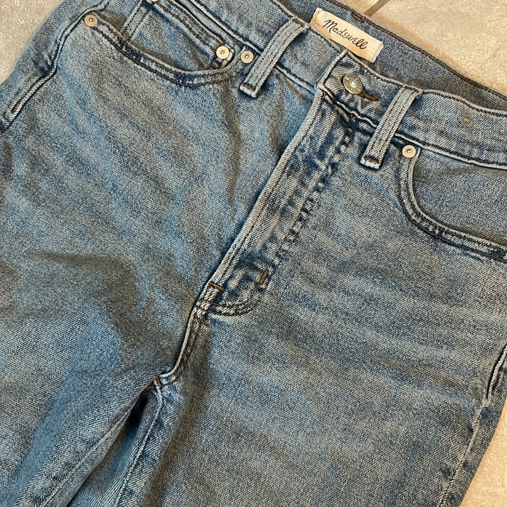 Classic Madewell Perfect Vintage Straight Leg Distressed Women's Jeans 27